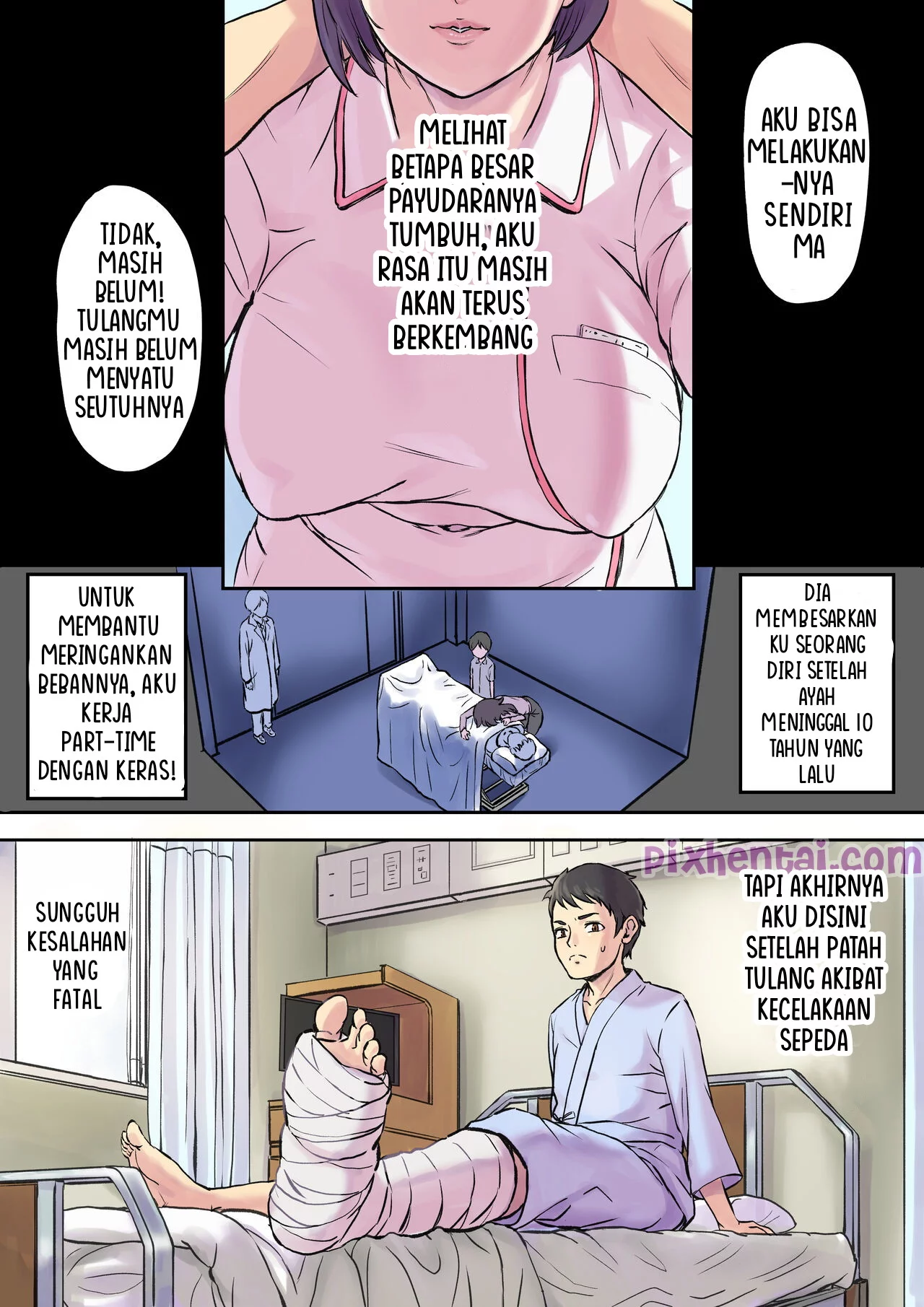 Komik hentai xxx manga sex bokep Milf Nurse Cuckolded on the Bed Next Door 2